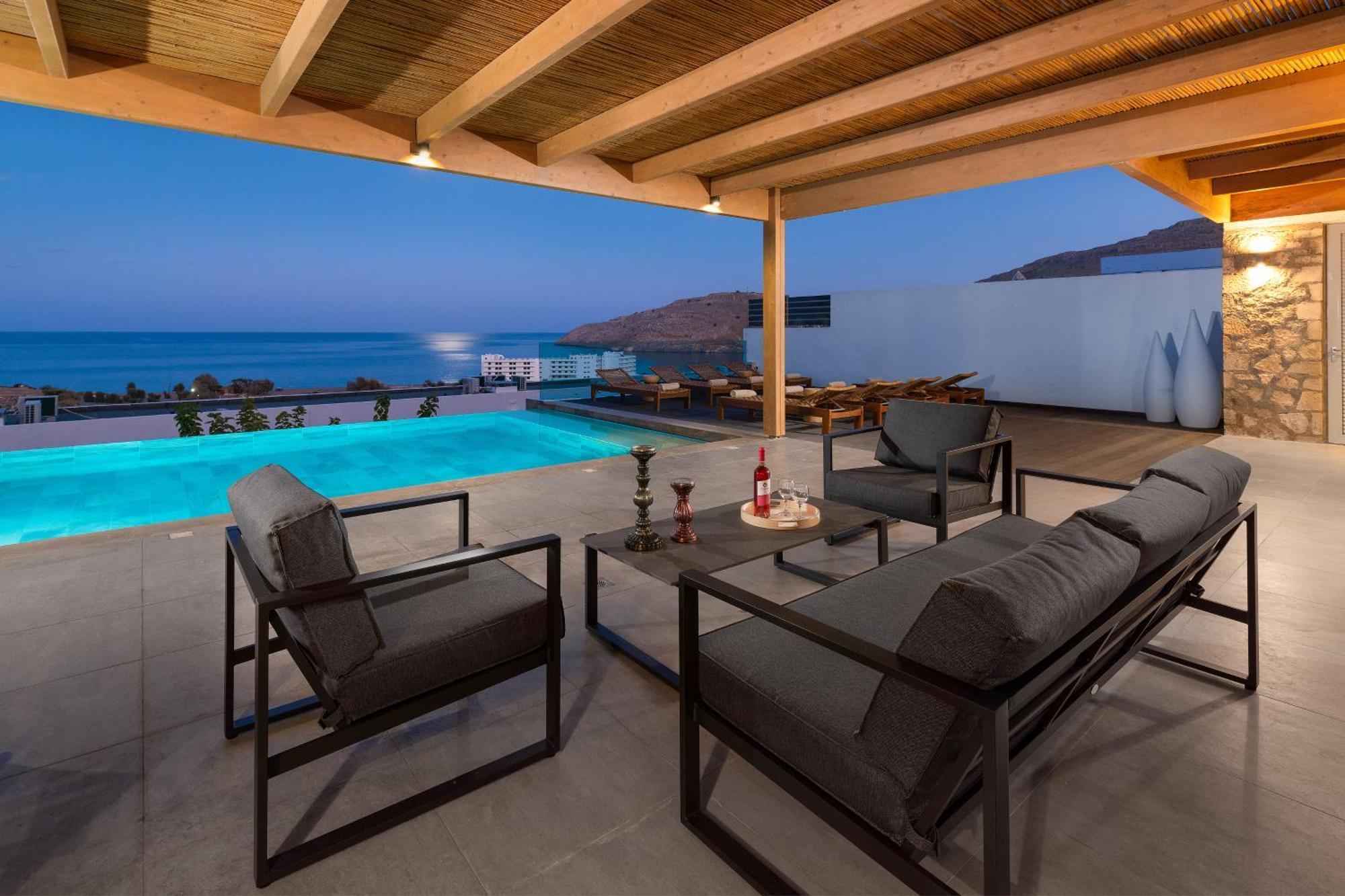 Rocabella With Heated Pool & Jacuzzi In Lindos *
